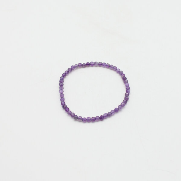 Armband Amethyst Kugel facettiert ca.4 mm