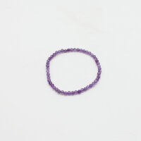 Armband Amethyst Kugel facettiert ca.4 mm