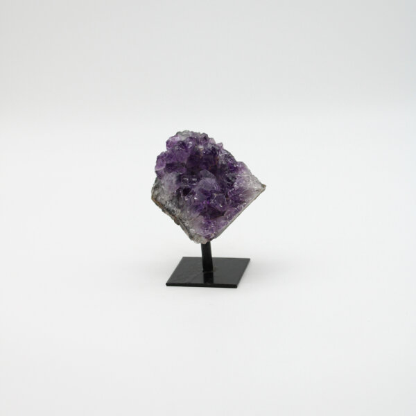 Amethyst Druse auf Metallständer, Qualität extra, Größe 4