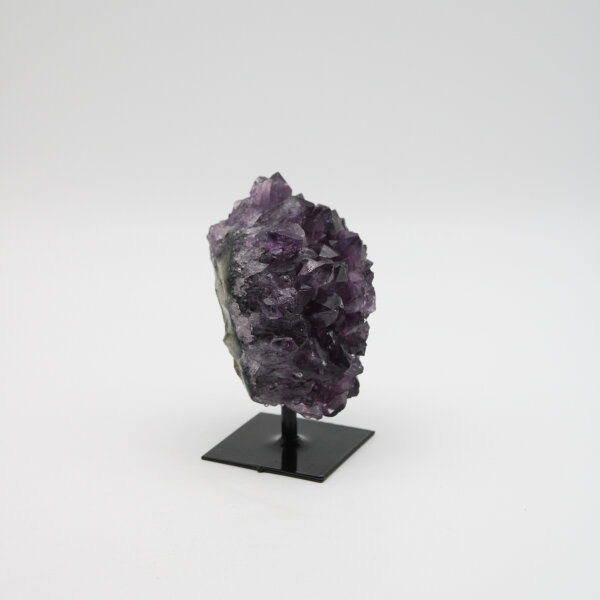 Amethyst Druse auf Metallständer, Qualität extra, Größe 9