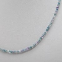 Kette Fluorit mix Würfel ca. 2mm x 2 mm, facettiert